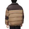 Li Ning Sports Trend Series Logo Chinese Character Print Spliced Zipper Down Jacket Men Jacket Brown AYMS087-1