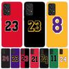 Basketball 23 24 8 Number Case Phone Cover for Samsung Galaxy A17 A16 A15 A14 A13 A56 A55 A54 A53 A36 A35 A34 A33 A26 A25 A24 A2