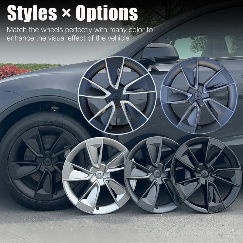 4PCS Hub Cap Car For Tesla Model Y Juniper 19 Inch Wheel Cap Replacement Automobile Wheel Hubcap Full Rim Cover Accessories 2026