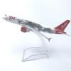 Alloy Airplane A320 16cm Air Asia White Dragon Airways Aircraft 1/400 Scale Plane Model Gift For Collection Home Decoration