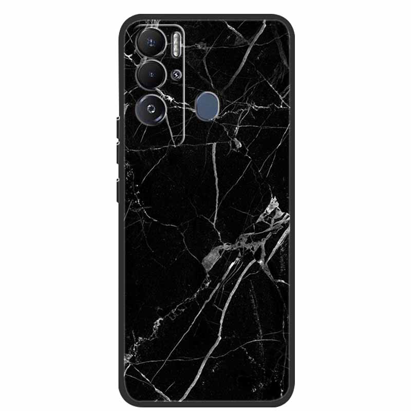 For Tecno Pova Neo Case Marble Soft Silicone Back Cover Phone Case for Tecno Pova Neo Bumper Coque LE6 Shockproof PovaNeo Funda
