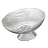 Plastic Footed Fruit Plate with Draining Hole Detachable Base Household Living Room Coffee Table