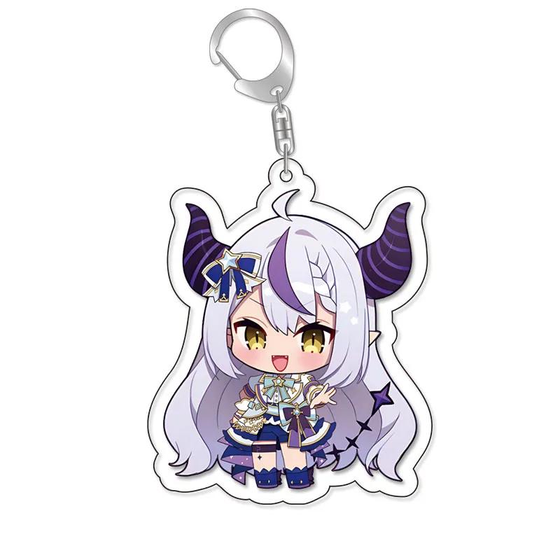 Lovelive Vtuber Nakiri Ayame Shirakami Fubuki Minato Aqua Gawr Gura Cute Cartoon Keychain Kawaii Keyring Bag Parts & Trendy Gift