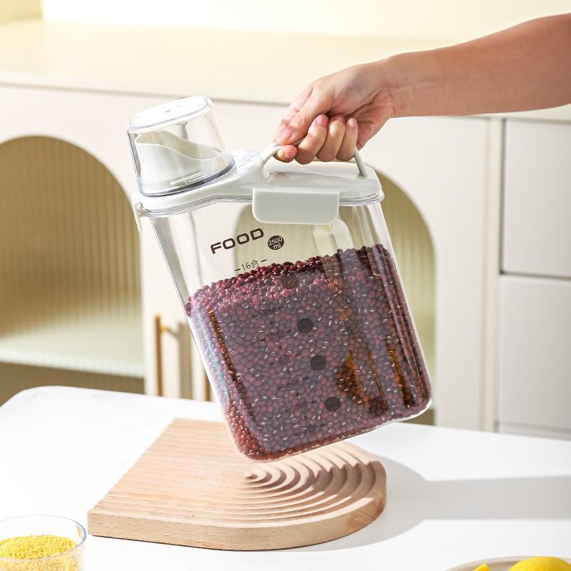 Sealed Kitchen Food Storage Container for Rice, Grains, and Cat Food