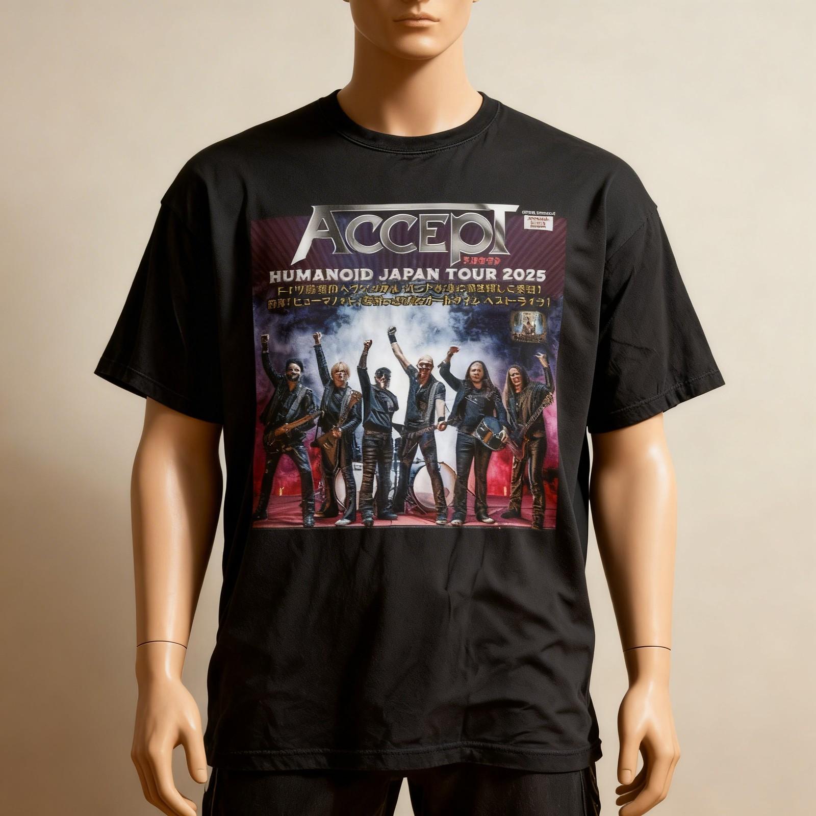 NEW ACCEPT Band JAPAN Tour 2025 Shirt Black All Size S