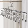 Rustproof Clothes Drying Hanger Stainless Steel Underwear Socks Holder  Outdoor Drying