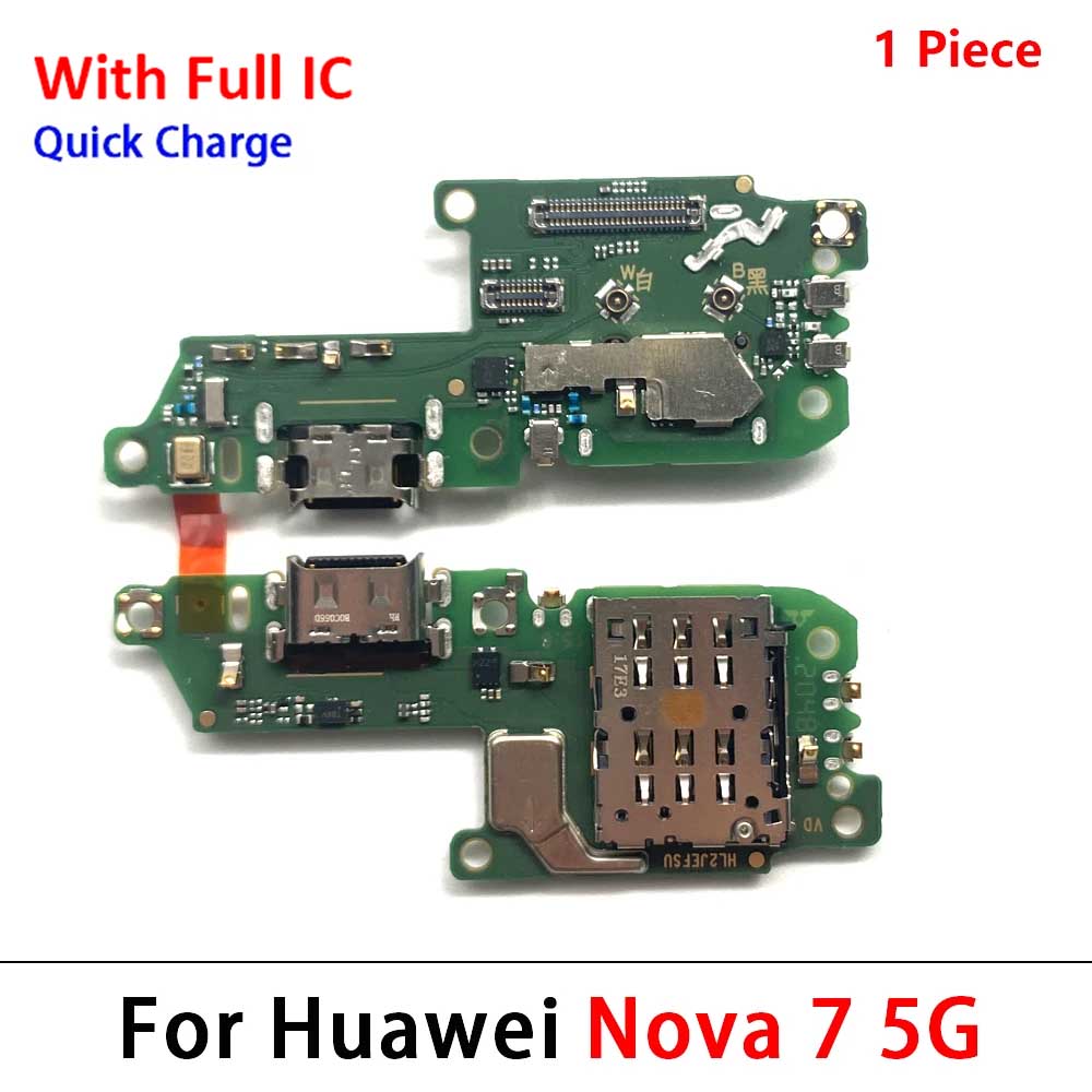 Neu Für Huawei Nova 5 5T 7 7i 8 8i 9 10 Pro SE 5G USB-Ladegerät Dock-Anschluss Ladeanschluss Mikrofon Flexkabel