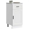 Vidaxl Kitchen Base Cabinet, Porto, White, Wood-based Material