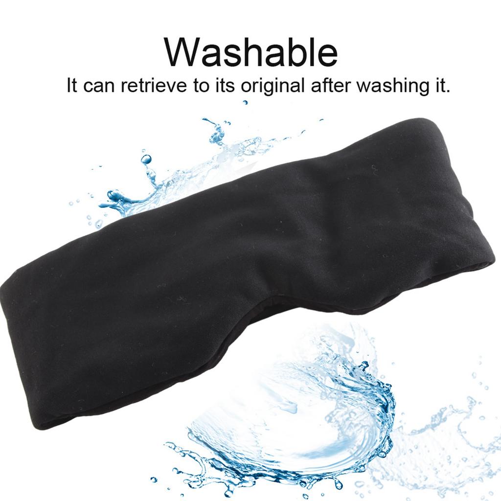 Comfortable Breathable Eye Mask for Sleeping Adjustable Blinder Blindfold Black