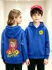 Unisex Children's Double-sided Cartoon Hoodie with Rubik's Cube Print (Spring/Autumn)