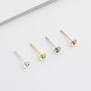S925 Sterling Silver Handmade Ear Studs - Bowl Shaped for DIY with Crystal Pearl, Available In 3mm and 6mm