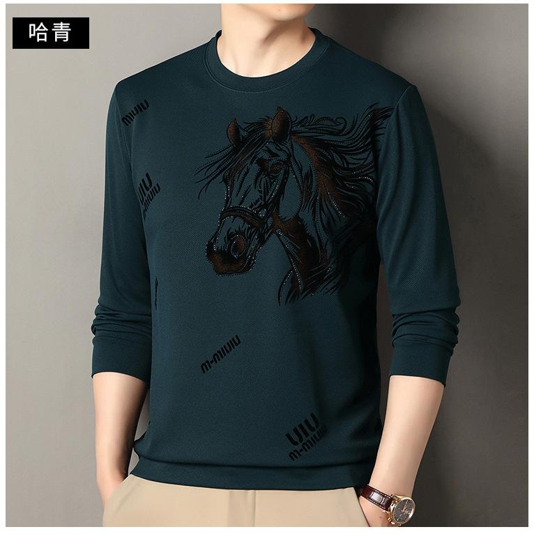 Men's Trendy Long Sleeve T-Shirt Personalized Hoodie