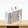 Dollhouse Miniature Suitcase Wood Briefcase DIY Handbag Ornament 1/6 1/12 Scale Dolls Accessories Photo Props Micro Landscape Decor