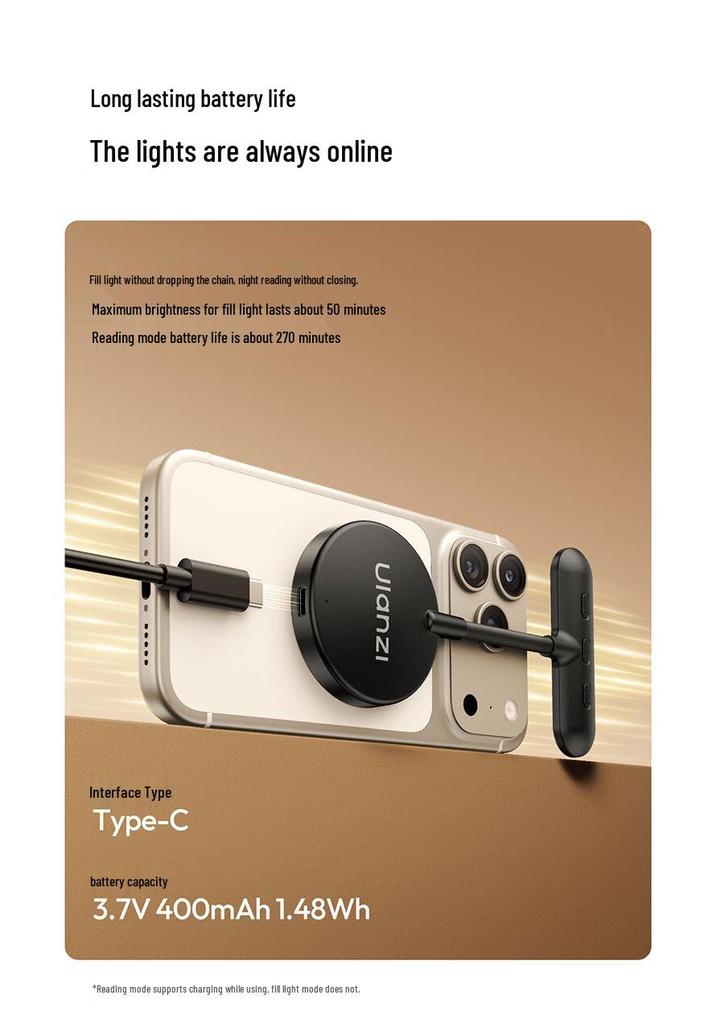 Ulanzi M10 Magnetisches Handy-Licht für Streaming & Fotografie