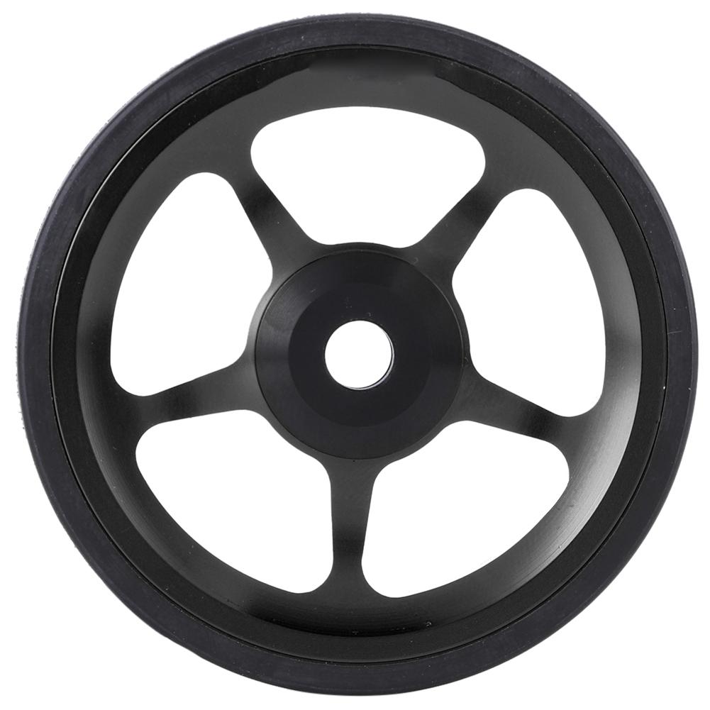 Sykkel som kan klappes sammen Aluminium Lett Hjul Sykkel med Skyvehjul og Monteringsskrue Svart