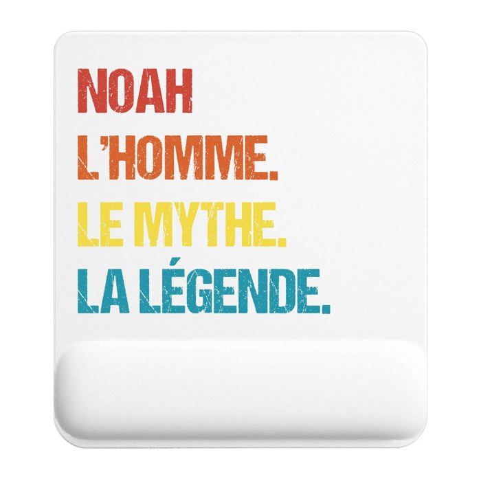 Tapis de souris - PLANETEE - Noah Mythe Légende Vintage - 22 x 18 cm - Surface lisse antidérapante - Épaisseur 3 mm