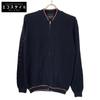 ROBERTO COLLINA Dark Blue Cotton Knit Zip Parka Jacket 48 Dark blueUsed