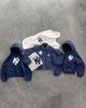 2024 Unisex European & American Autumn/Winter Printed Hooded Sweatshirt Jacket