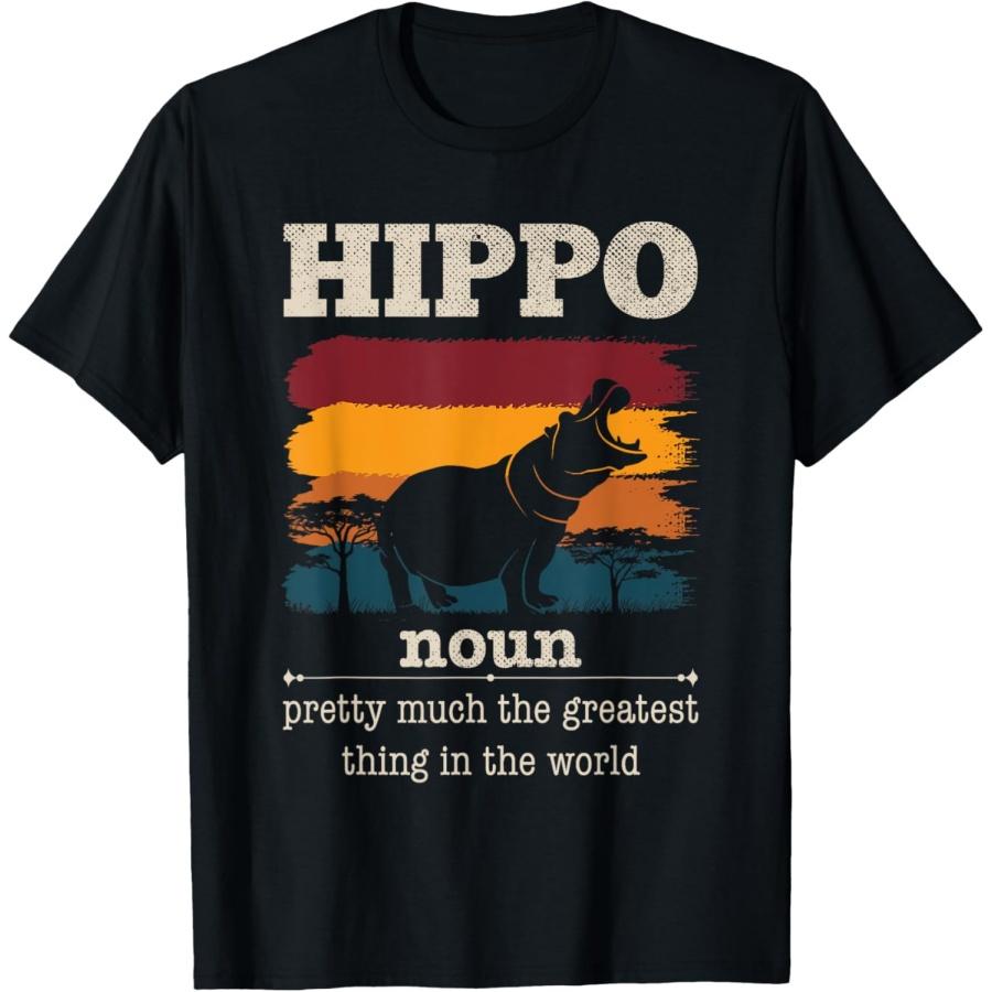 

Funny Hippo Definition Cool Hippo Animals Humor Hippopotamus T-Shirt XXXXXL чорний
