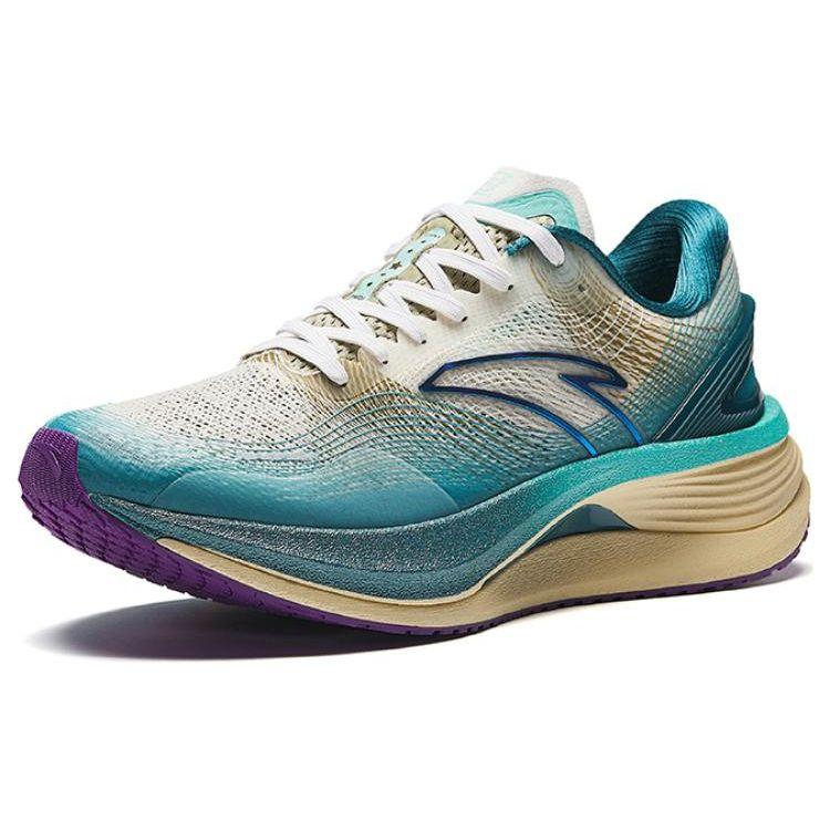 Anta Champion Pro Running Shoes Men Teal Yellow White Blue Purple 112425563-7