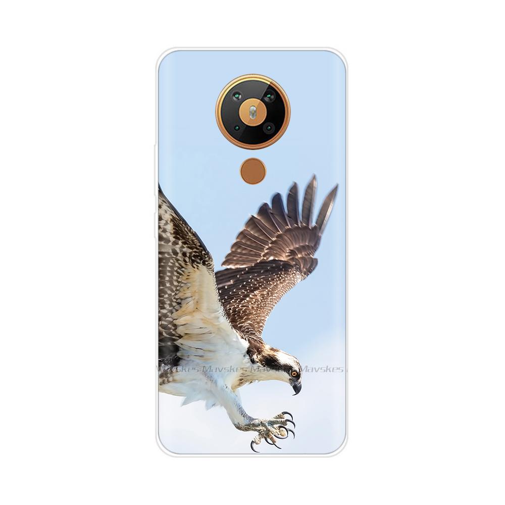 For Nokia 5.3 Case Transparent Phone Case Printing Bumper For Nokia 5.3 Nokia5.3 Case Back Cover 6.55'' TPU Soft Silicone Shells