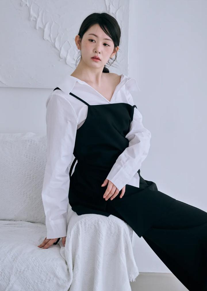 Bisou Ali Two-Way Simple Dress Black