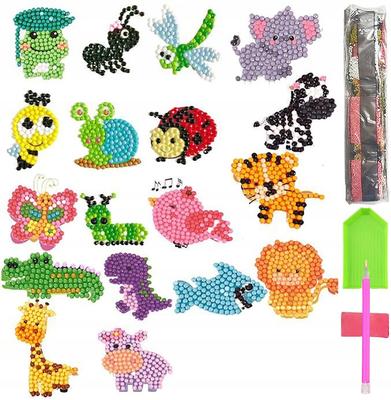 5D Diamantstickerei Kinder-Set mit Puzzle-Aufklebern