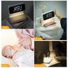 Bedroom Bedside Lamp Clock Made Of ABS Material Suitable For Home/Office Holiday Atmosphere Decoration USB Plug In Use