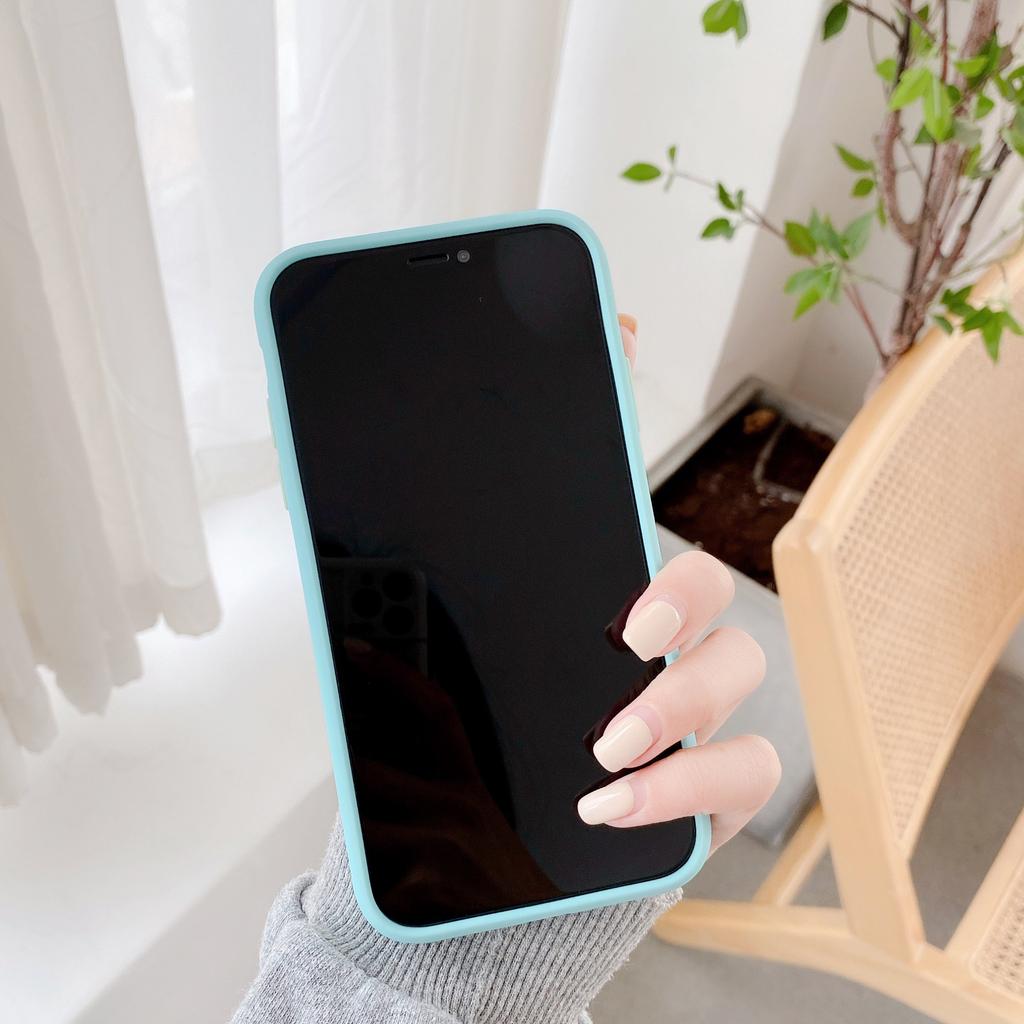 Phone Case For iPhone 14 15 13 12 mini 11 Pro X XR XS Max 7 8 Plus SE2020 Luxury Contrast Color Frame Matte Protective Case