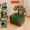 High-Leg Small Stool with Wheels - Versatile Chair for Living Room or Entryway