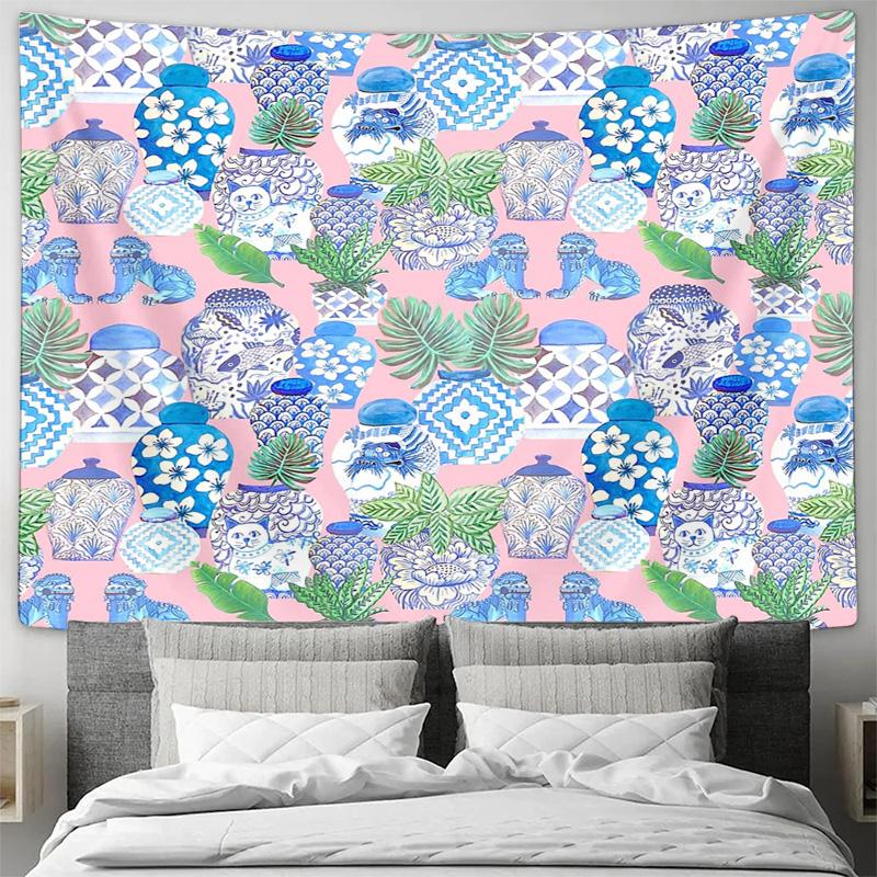 Bohemian Tapestry Wall Hanging Ocean Wave Decor Coastal Aesthetic Beach Theme Dorm Room Decor Aesthetic Room Nature Wall Art Hom