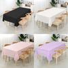 Rectangle PEVA Tablecloth Table Cloth Overlays Wedding Christmas Baby Shower Birthday Events Banquet Decor Home Dining Table
