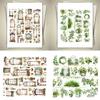 Flower Decorative Tape Water Resistant PET Tape Aesthetic Scrapbooking Tape for Journal Photo Album Planner Wrapping