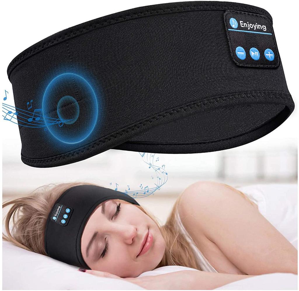 Opaska Bluetooth 5.0 do muzyki, snu i sportu z maską na oczy i funkcją rozmów do jogi