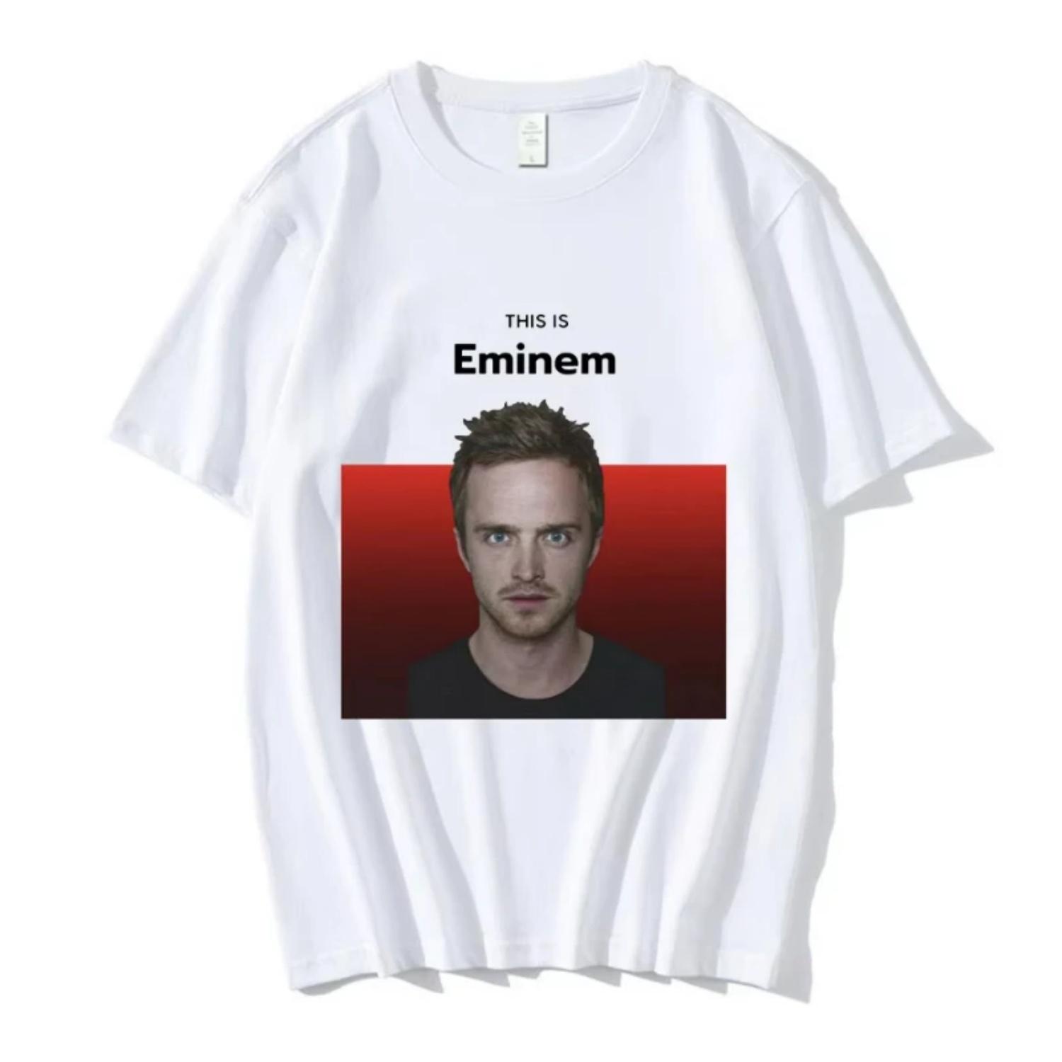 Breaking Bad T-shirt Funny This Is Eminem Jesse Pinkman Meme Graphic T-shirts Men Women s Fashion Vintage Casual Cotton T Shirts S чёрный