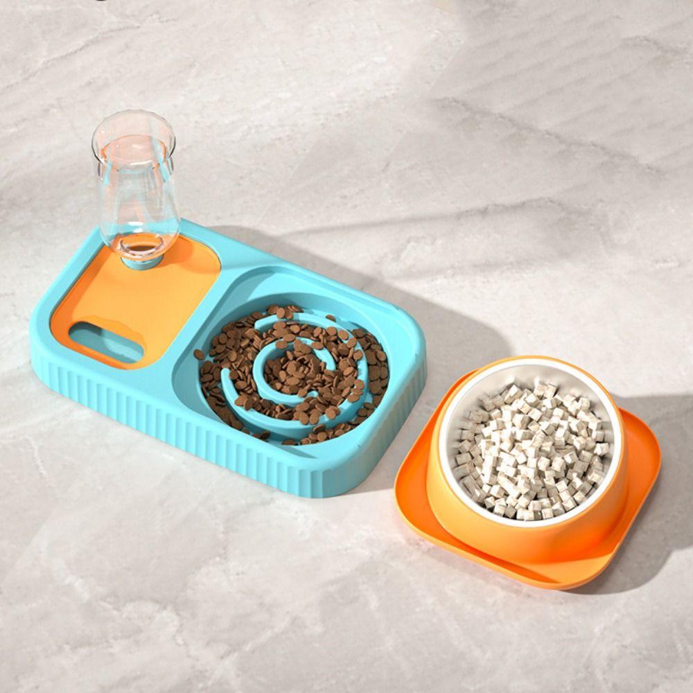 Anti-Ant Pet Food Bowl 15 Degrees Slope Pet Food Dispenser Bowls Pet Feeding Basin Dogs Cats