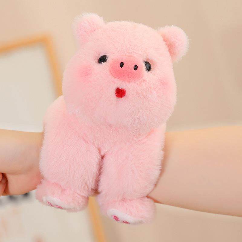 Zoo red panda doll clap bracelet plush toy raccoon wrist clap ruler circle doll children's gift