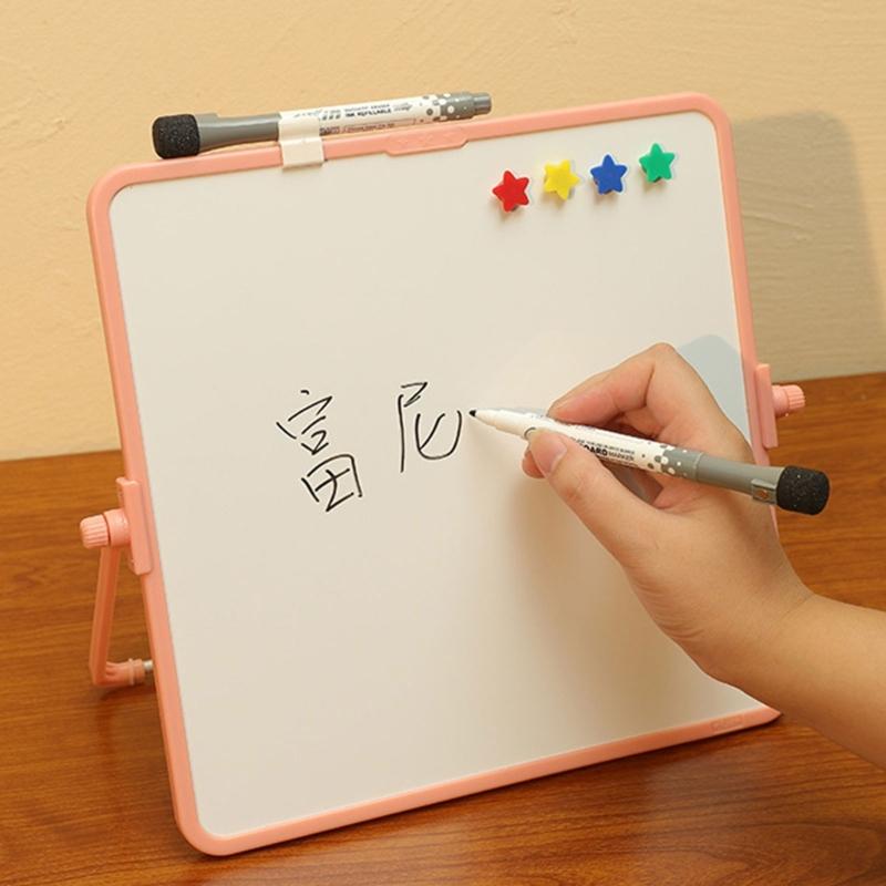 Doppelseitige Whiteboards Message Board Magnetisches Whiteboard mit Markern Hängendes Schreibbrett zum Zeichnen & Schreiben