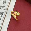Ring Cute Cartoon KT Cat Open Ring for Women Versatile and High-end
