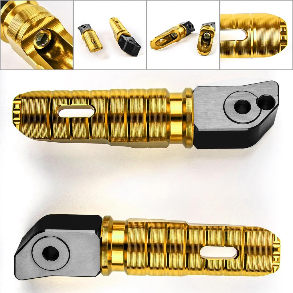 Artudatech Foot Pegs Step Foot Step for Honda CBR250RR 2017-2021 Motorcycle Step Foot Peg Footrest Pedal Footboard Gold