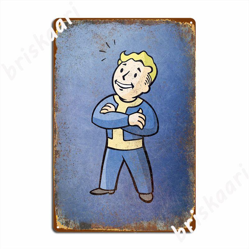 

Vault Boy Metal Sign Cinema Kitchen Club Bar Classic Wall Decor Tin Sign Posters 20x30cm（7.8x11.8inch）