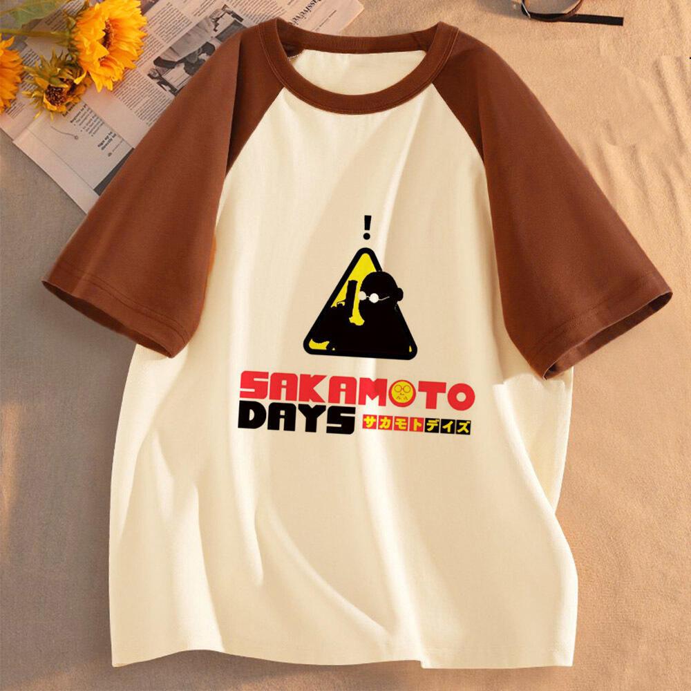 Sakamoto Days T-shirt University Pastel 80s Gothic Punk Trendy T-shirt Grunge Colorful Anime Graphic Digital Trendy Tops