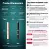 Heated Eyebrow Shaver 2 In 1 Automatic Eyebrow Trimmer Portable Electric Eyelash Curler  for Women