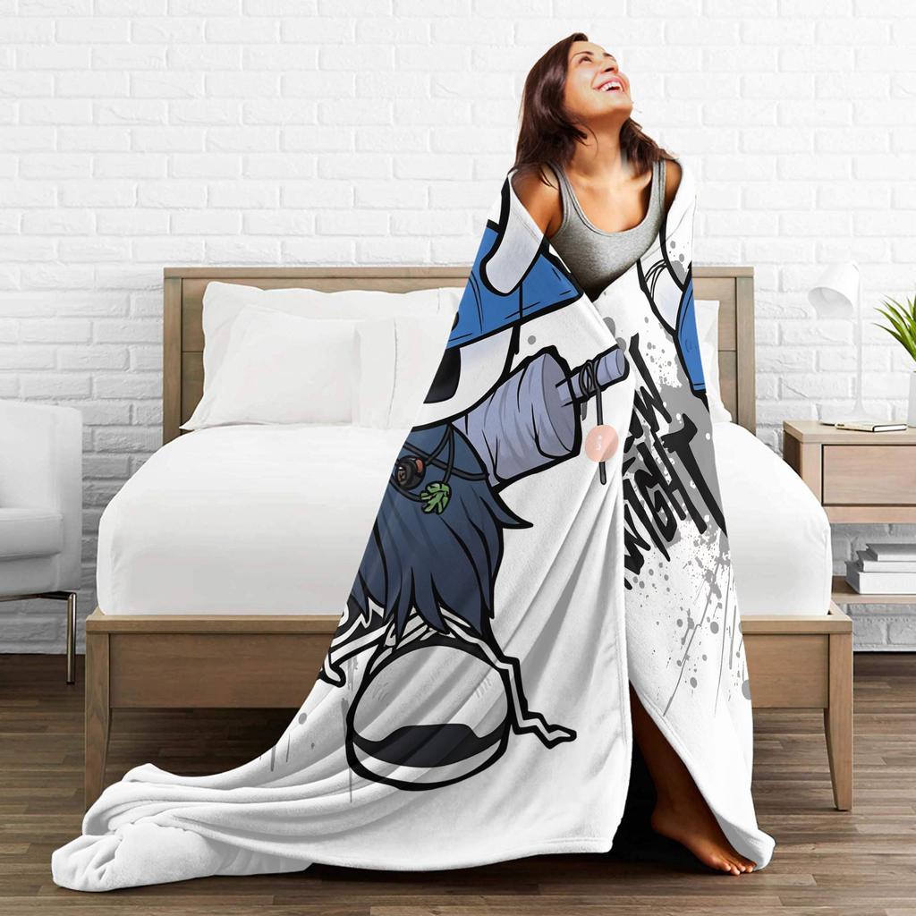 Hollow Knight Silksong Blanket Warm Funny Plush Throw Blanket For Kids Outdoor Flannel Bedspread Bed Cover