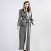 OEING Men's Autumn Winter Hooded Bathrobe