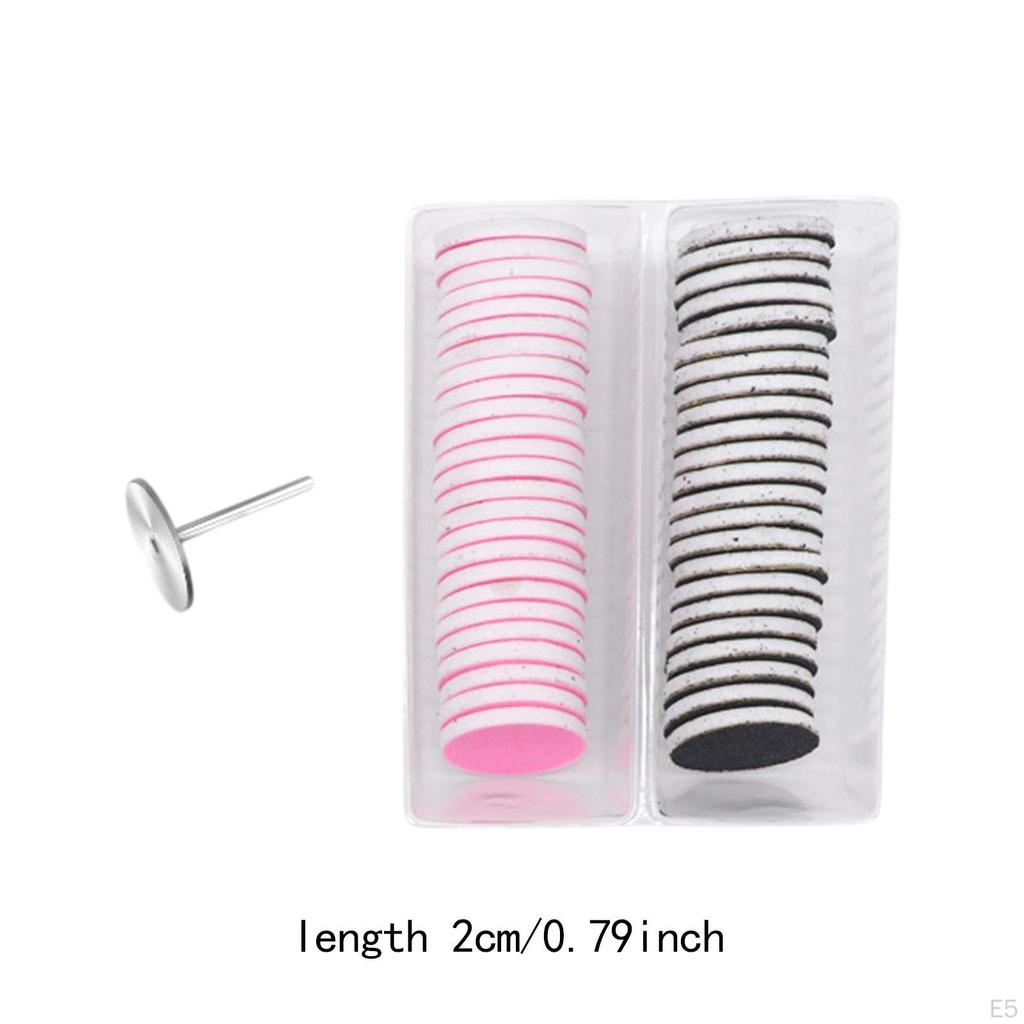50 Pieces Replaceable Sanding Paper Foot File Sandpapers Sandpaper Pad disks Polishing for Electric