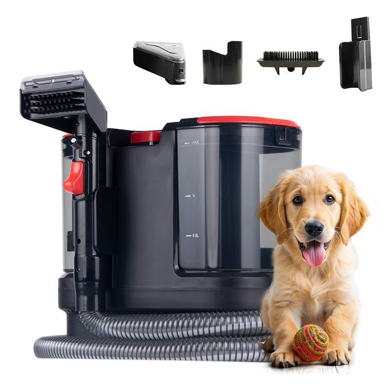 High Suction Wet/Dry Vacuum Cleaner for Fabric, Carpet, and Sofa with Spray Wash and Brush.
