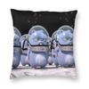 Happy Grizzy And The Lemmings Cushion Cover Sofa Home Decor Cartoon Lemmings Bear Square Throw Pillow Cover 45x45cm
