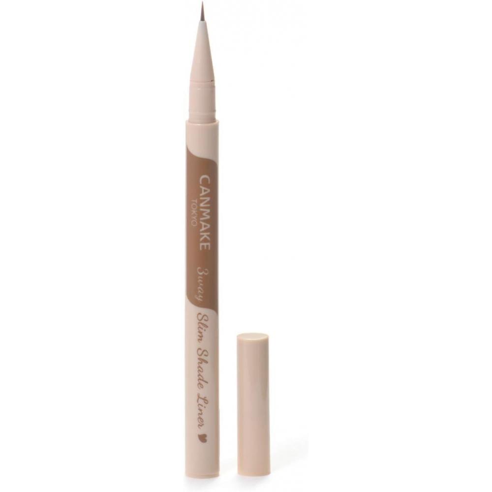 Unbranded 3 Way Slim Shade Liner Super Fine Brush 0.72ml  01. Natural Brown  01. Natural Brown