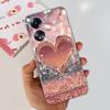 For Cover Oppo A58 4G CPH2577 Case Love Heart Butterfly Cover Shell For Oppo A78 5G 4G CPH2565 Soft Clear TPU Bumper Etui